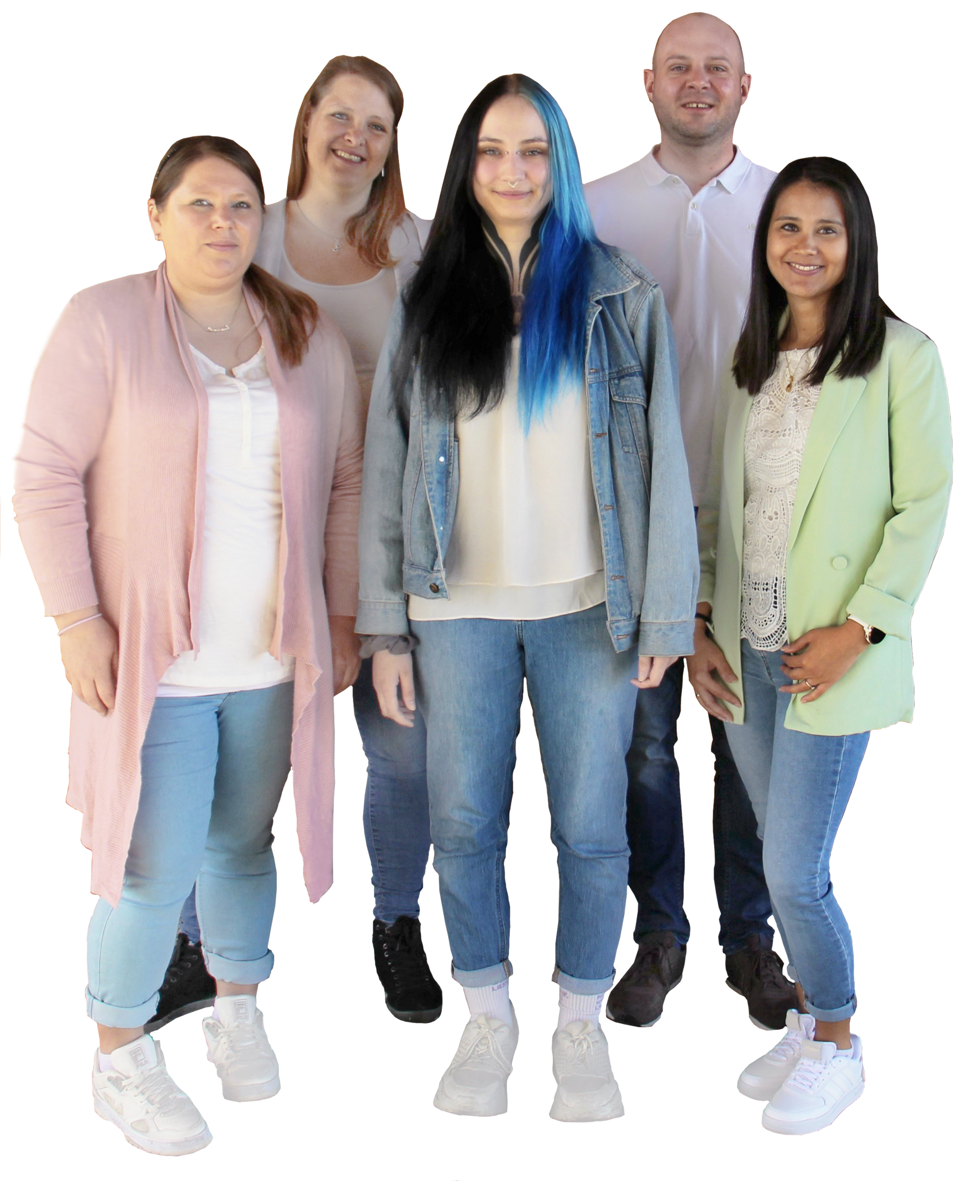 Gruppenbild vom Pflegeteam Horizont, Firmeninhaber und Angestellten