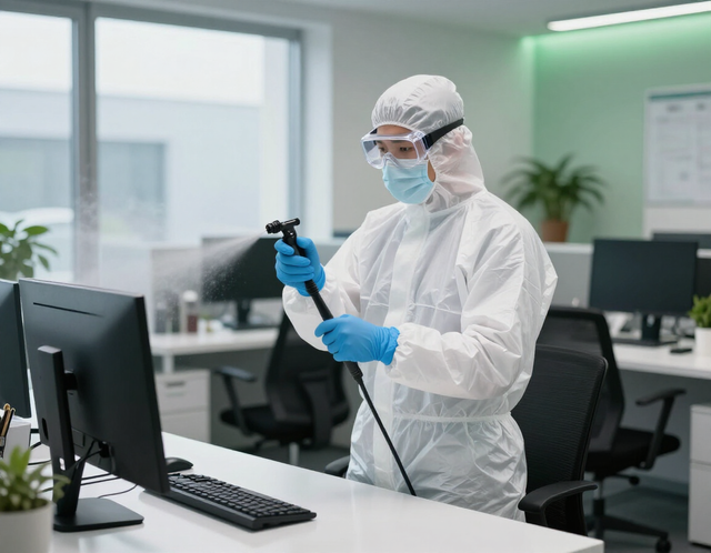 Tecnico Corridori S.r.l. durante un intervento di disinfestazione
