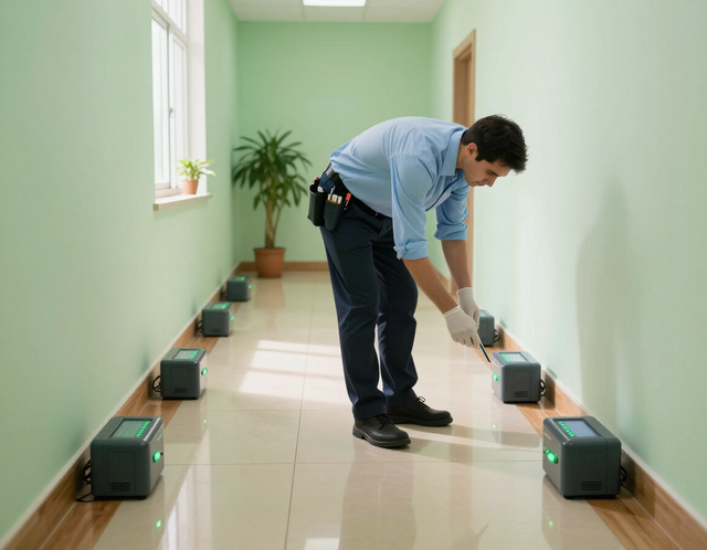 Intervento di monitoraggio infestanti in un condominio