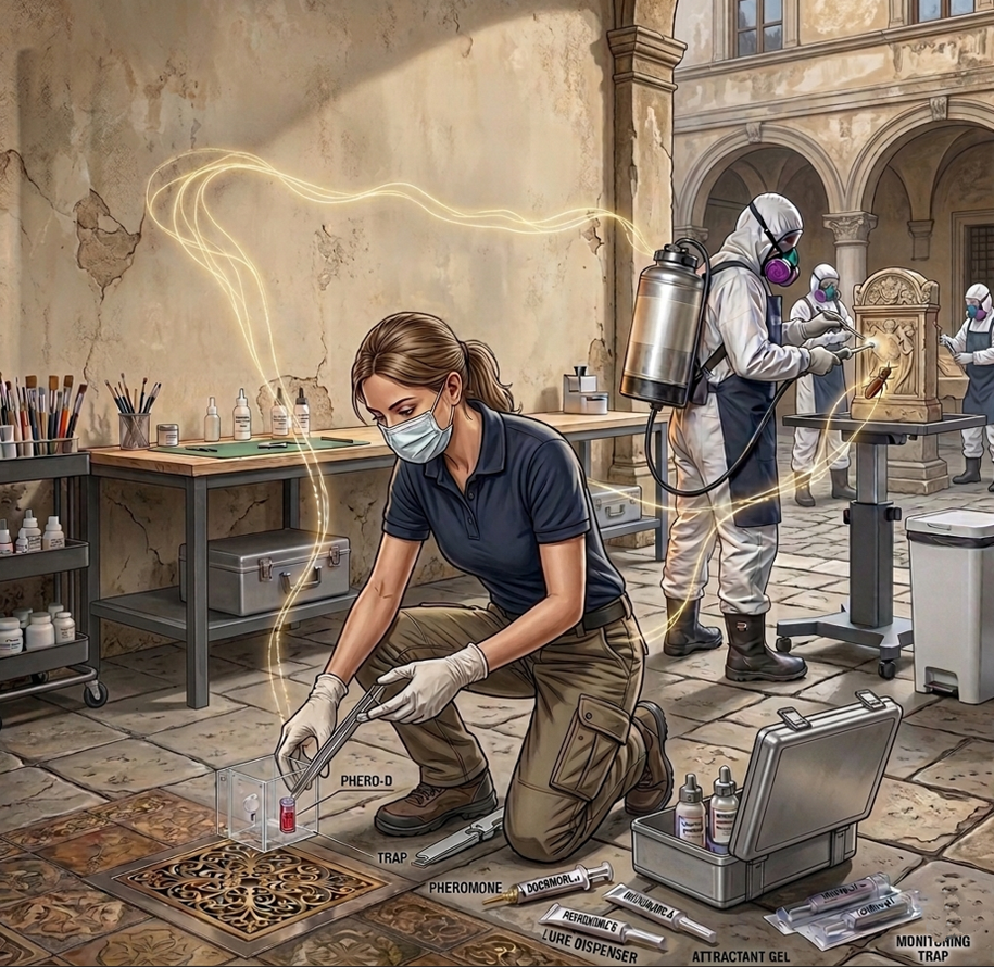 AZIONE PER MEZZO DI FEROMONI
per aziende condomini e privati Corridori S.r.l.Firenze (FI)