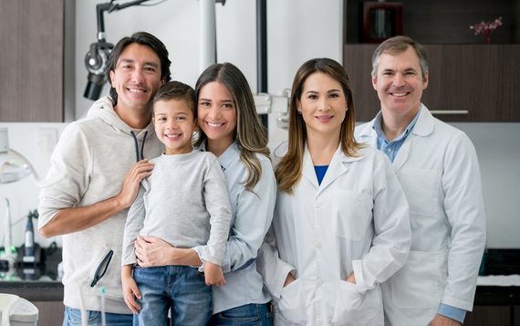 Smiling Family At Dental Clinic — Palestine, TX — Forrest Westmoreland, DDS
