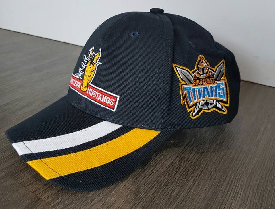 A Baseball Cap With The Word Titans On It — Sportstar Screenprinting in Dalby, QLD