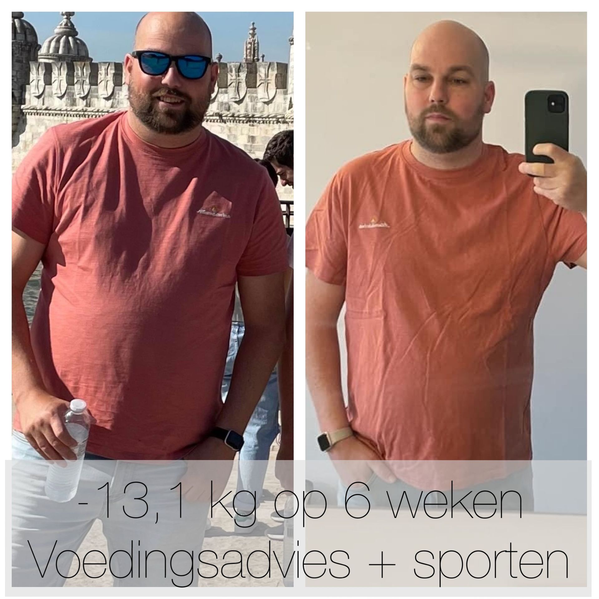 Resultaten afslanking, voedingsadvies en sporten