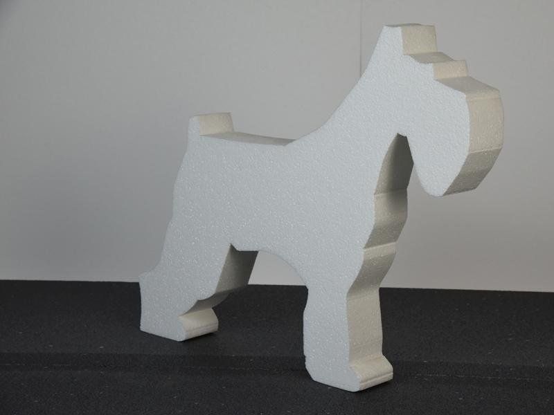 cagnolino decorativo in polistirene espanso