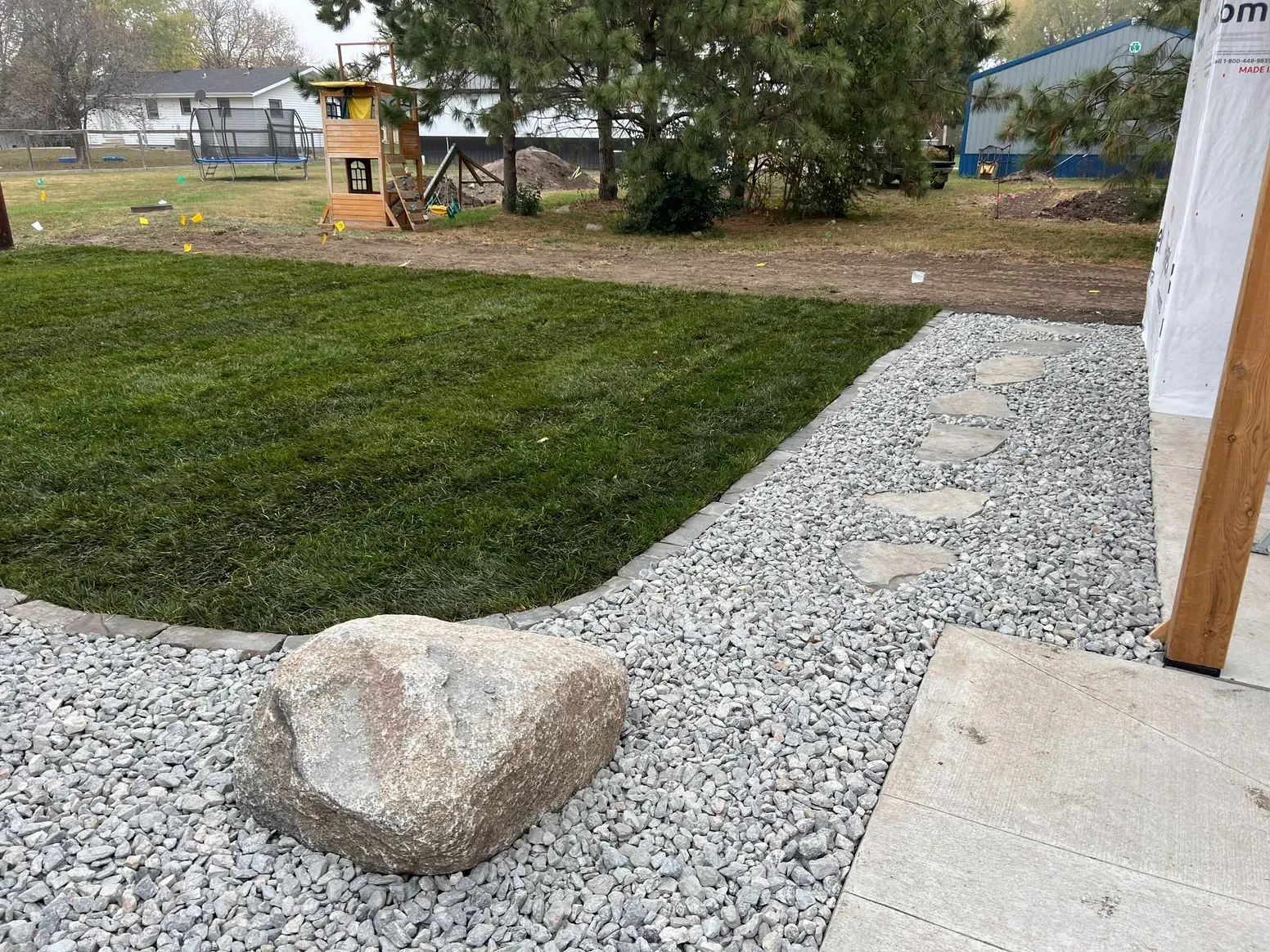 Large Rock — Exeter, NE — Axline Landscaping & Trees