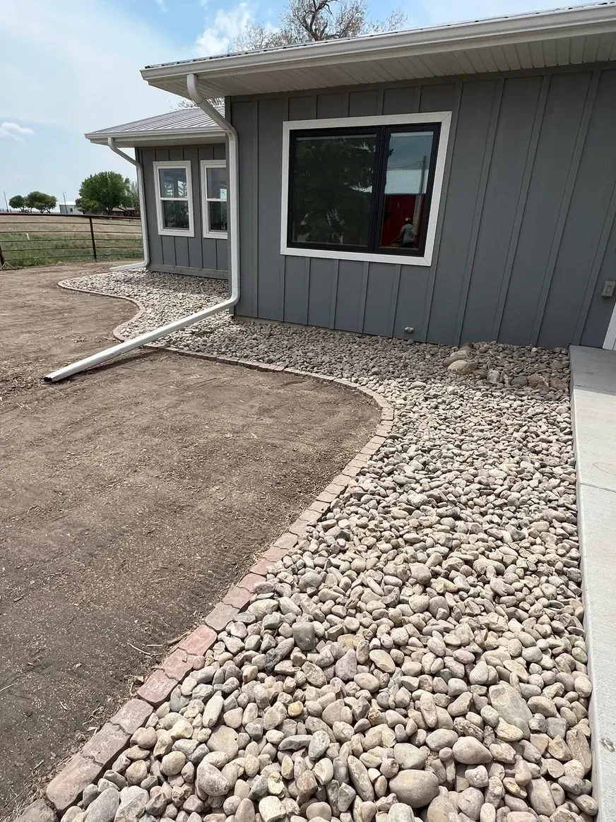 House with A Walkway — Exeter, NE — Axline Landscaping & Trees