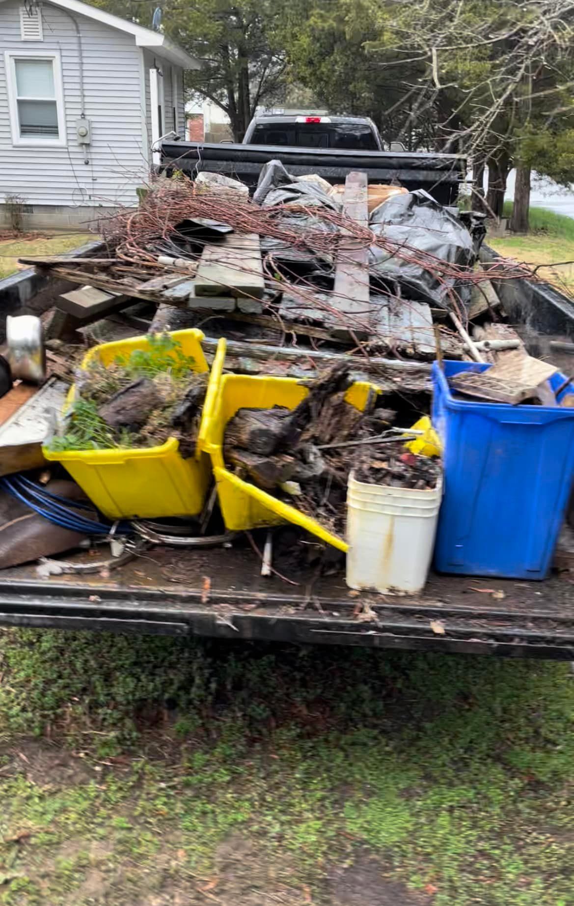 a white truck is parked on the side of the road