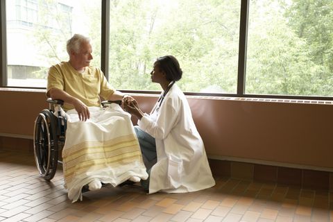 Palliative Care — Doctor Taking Care of the Elderly in  Opelousas, LA