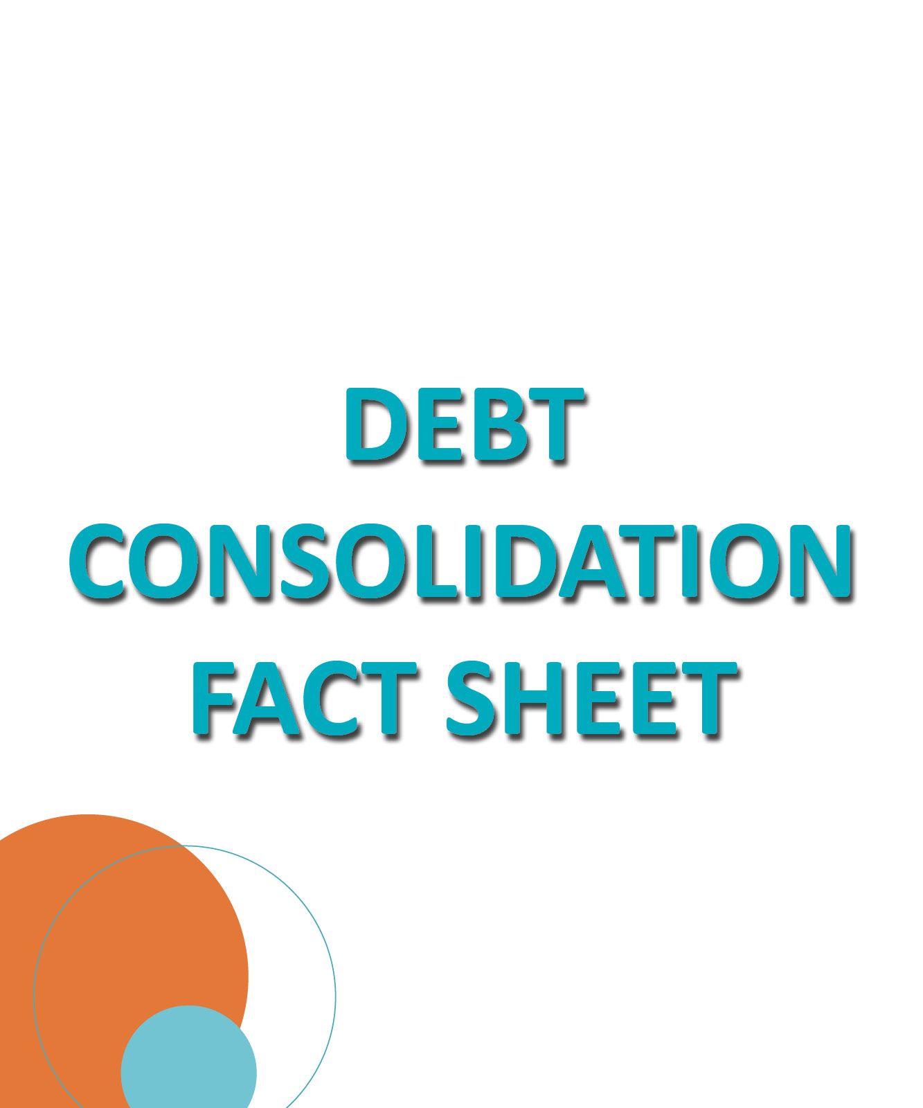 Debt consolidation fact sheet