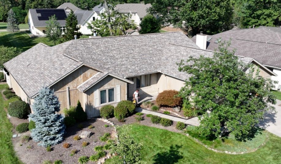 Top view of new roof