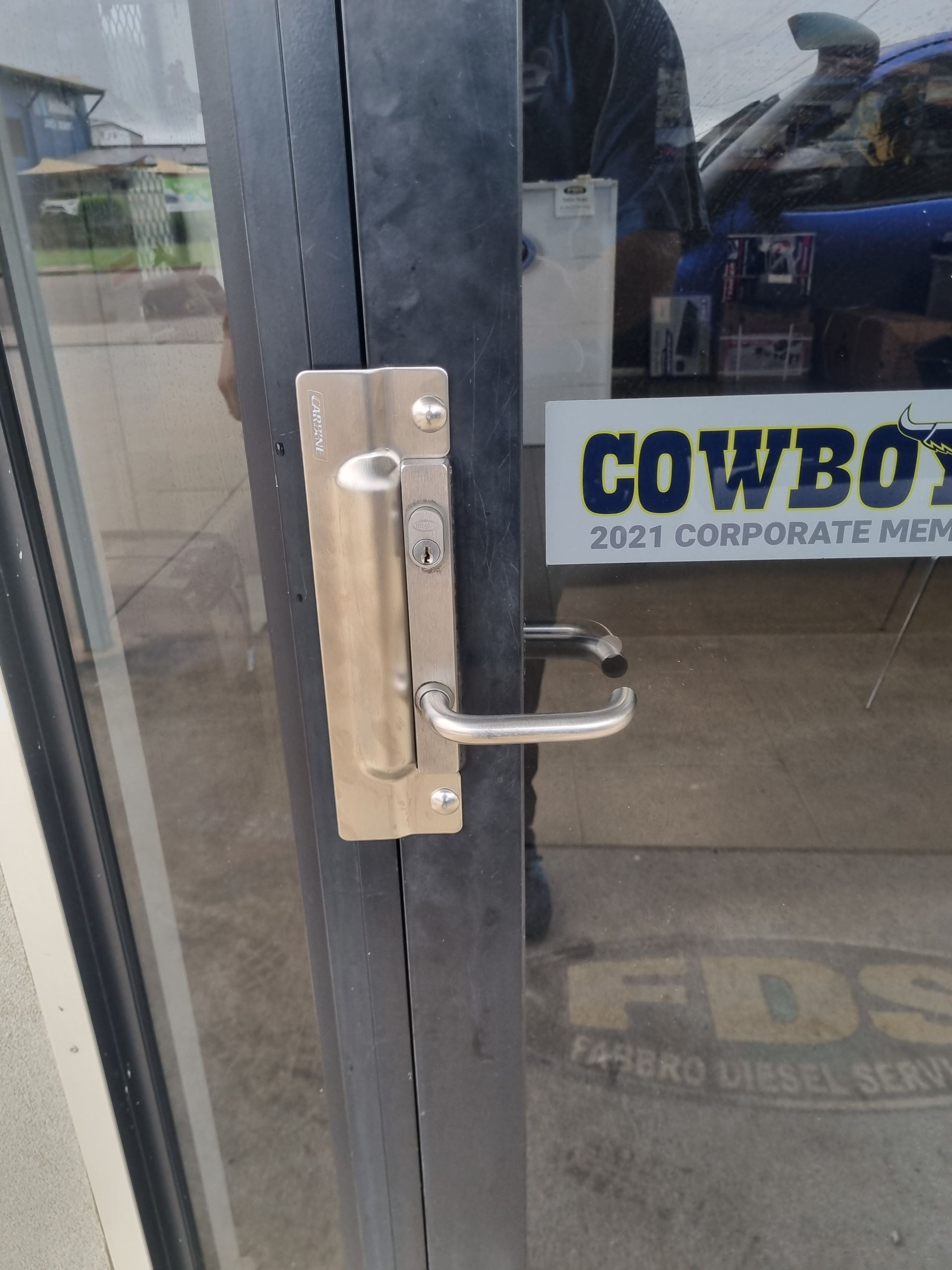 Installing Door Lock System — Locksmith in Annandale, QLD