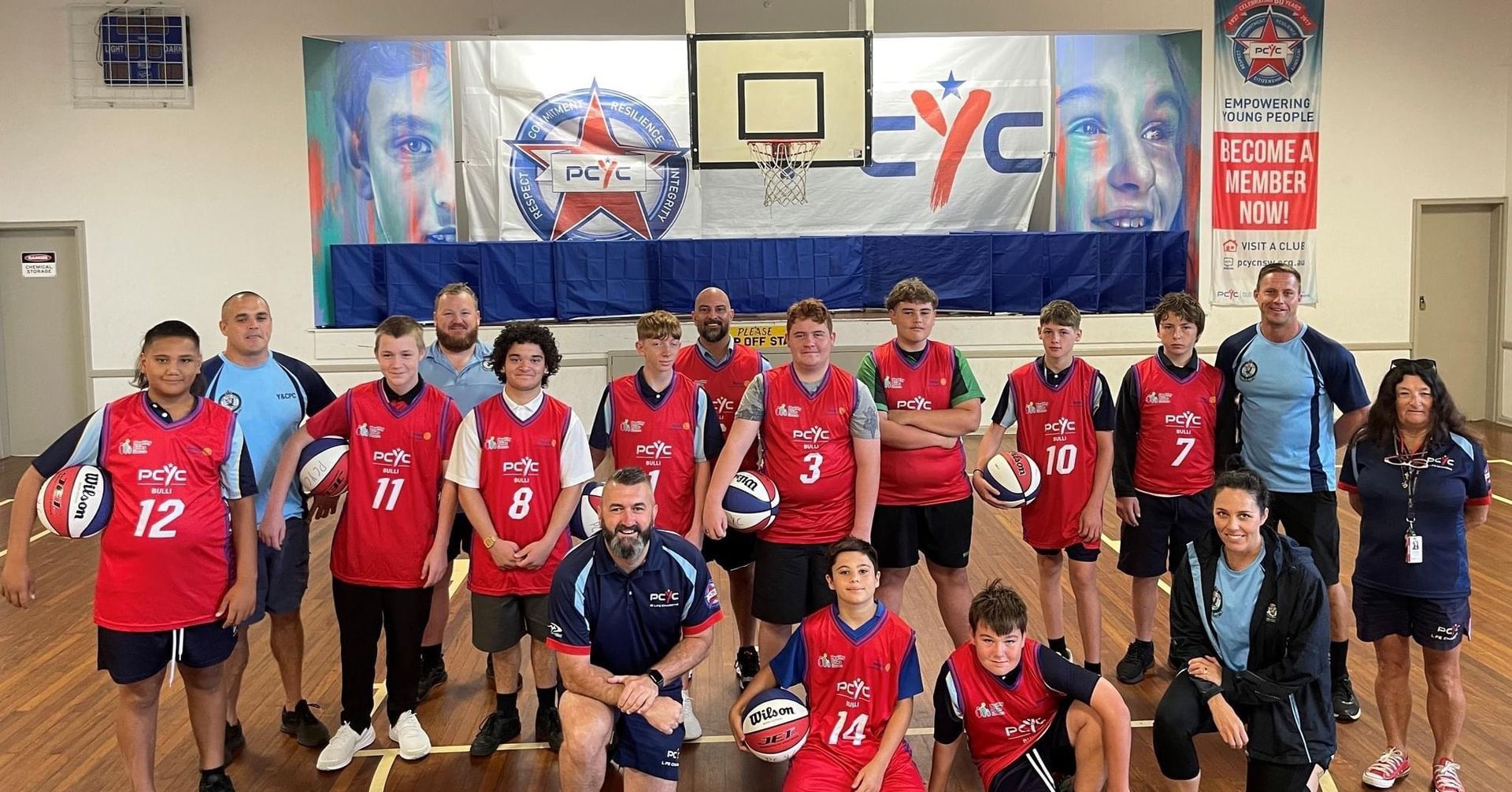 Basketball Players in Red — Promotional Apparel In Woonona, NSW