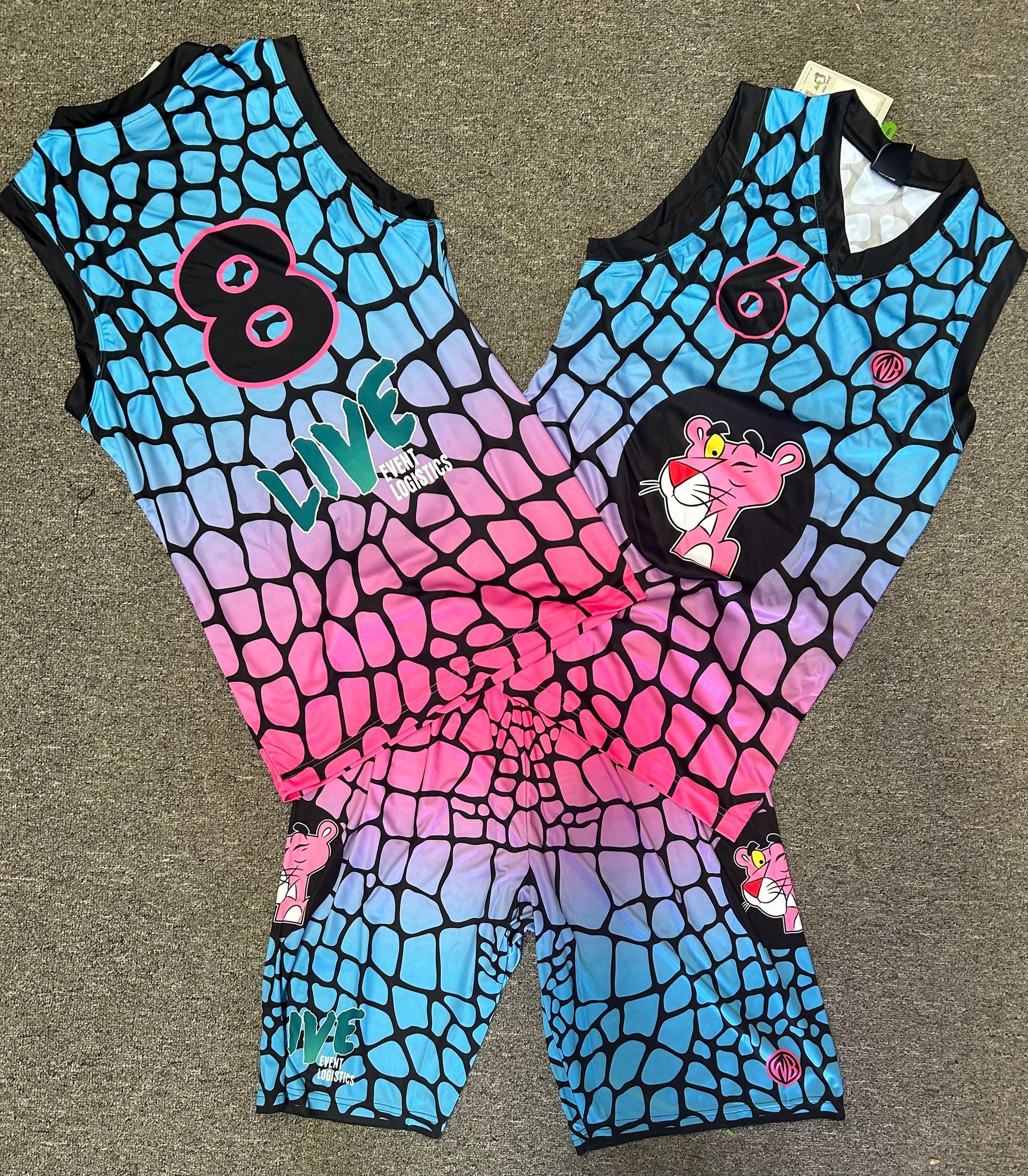 Blue And PInk Sports Uniform — Promotional Apparel In Woonona, NSW