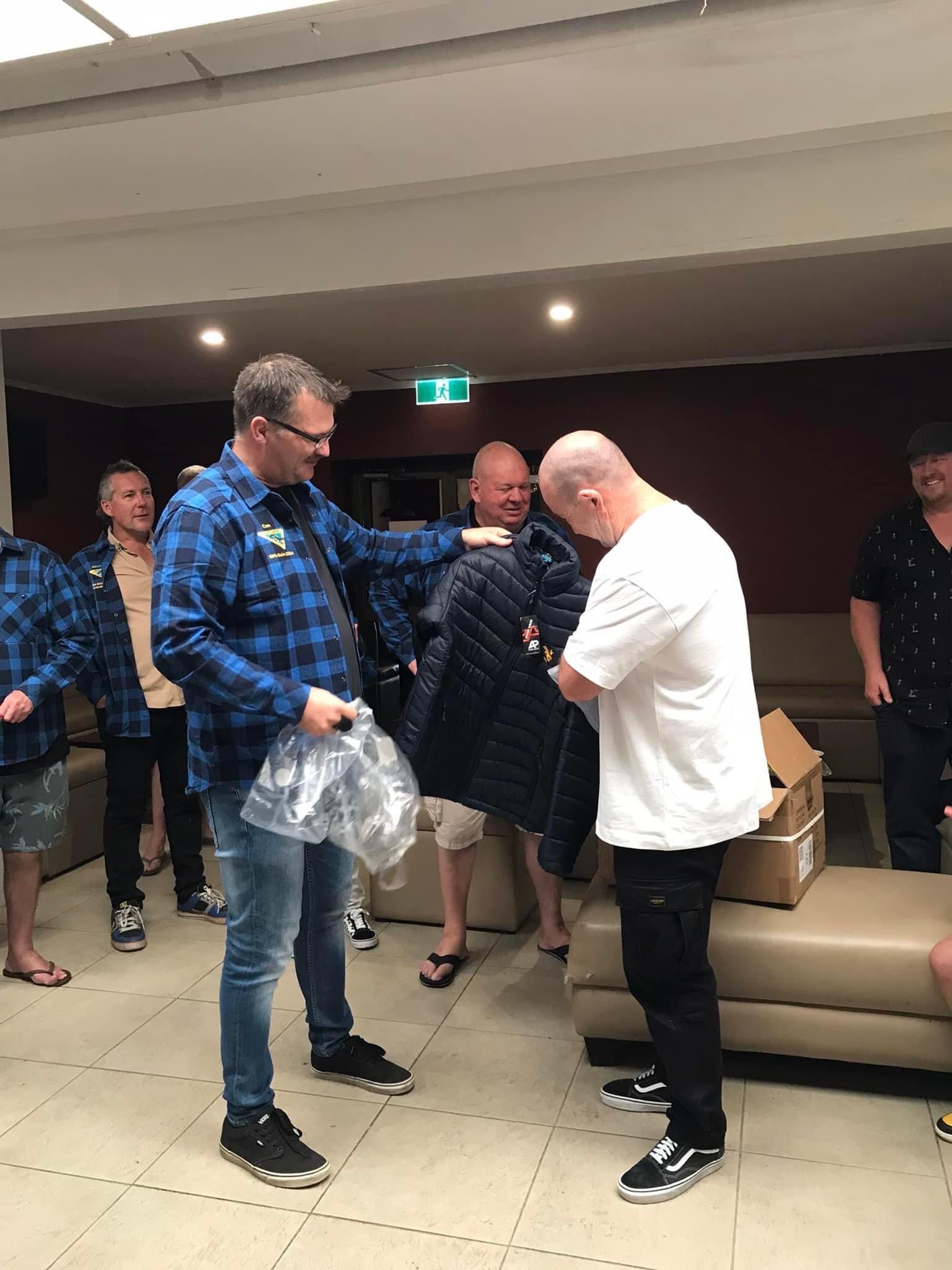 A Man With A New Jacket — Promotional Apparel In Woonona, NSW