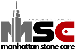 Logo for the best stone restoration company called Manhattan Stone Care Company of New York City.