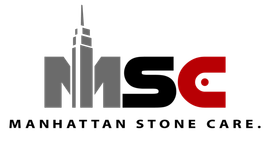 Logo for the best stone restoration company called Manhattan Stone Care Company of New York City.