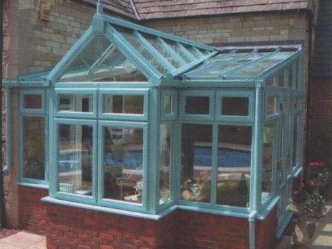 painted double glazed conservatory