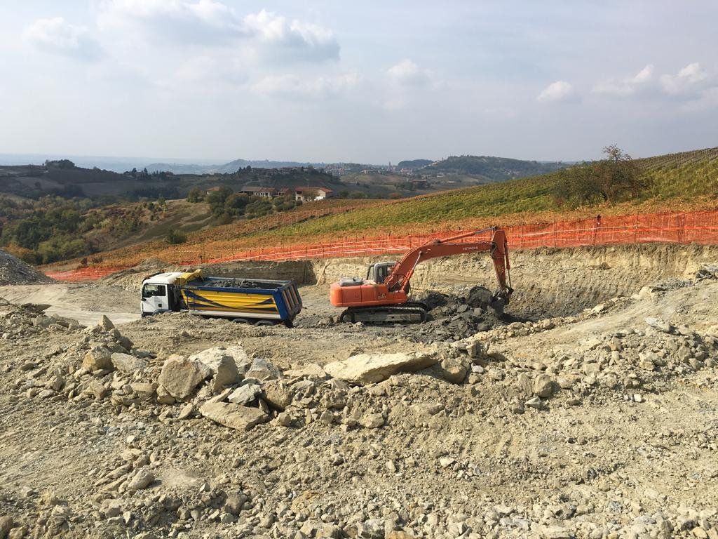 rimozione pezzi di terreno