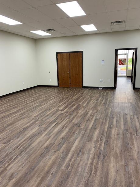 room with wood floors