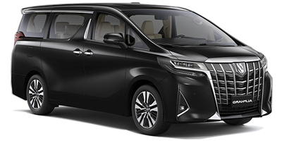 白色背景上顯示一輛黑色小型貨車。