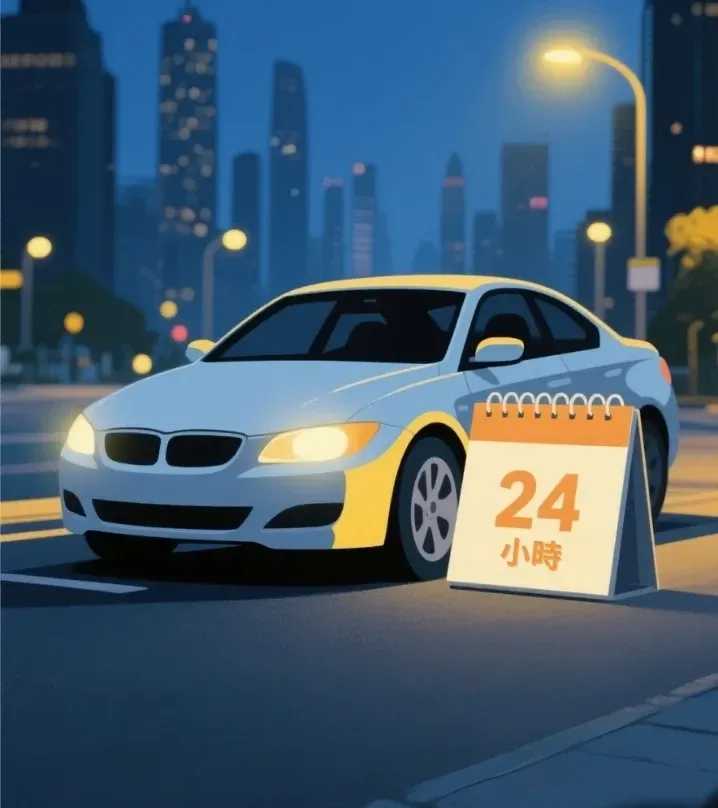 一個關於驛馬達達預約小撇步的圖示。圖片顯示一輛汽車停在日曆旁,提醒用戶提前預約的重要性,確保台灣叫車服務在任何時間點都能滿足需求。