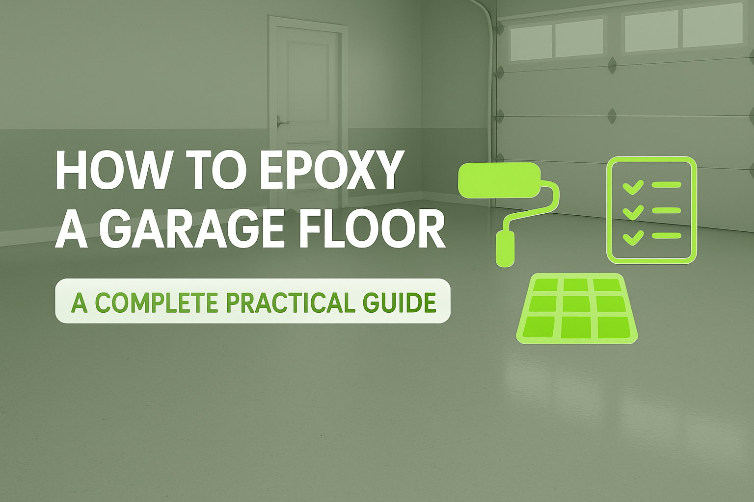 Garage with Epoxy Flooring