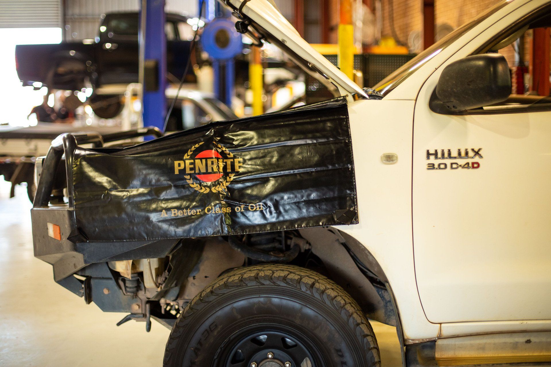 hilux getting serviced — Provide Car Services in Dubbo, NSW