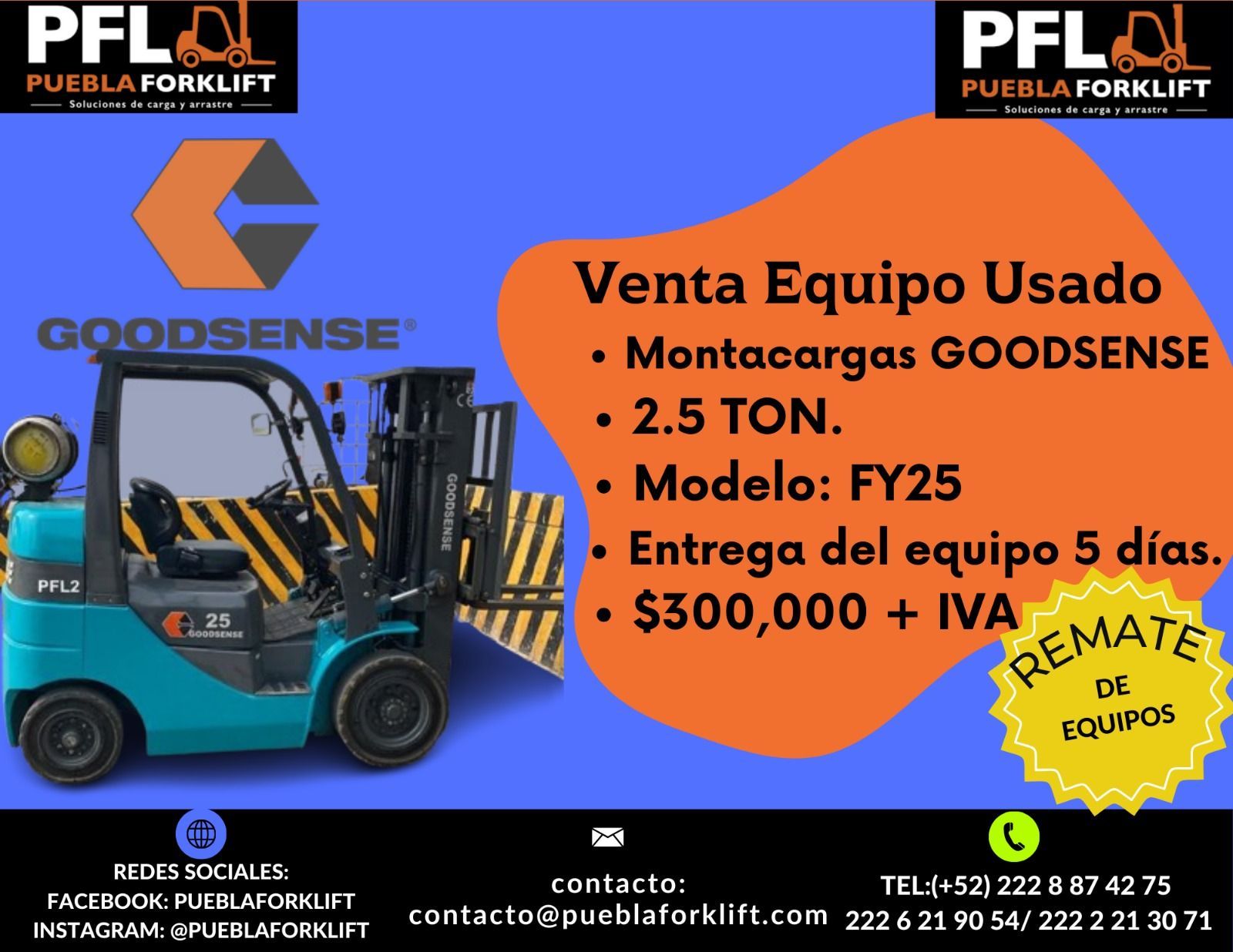 Renta de montacargas