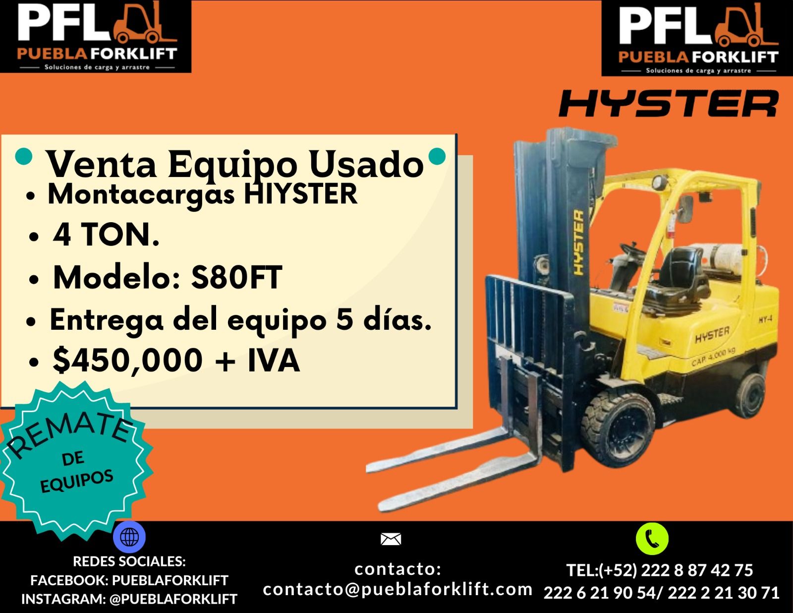 Venta de montacargas