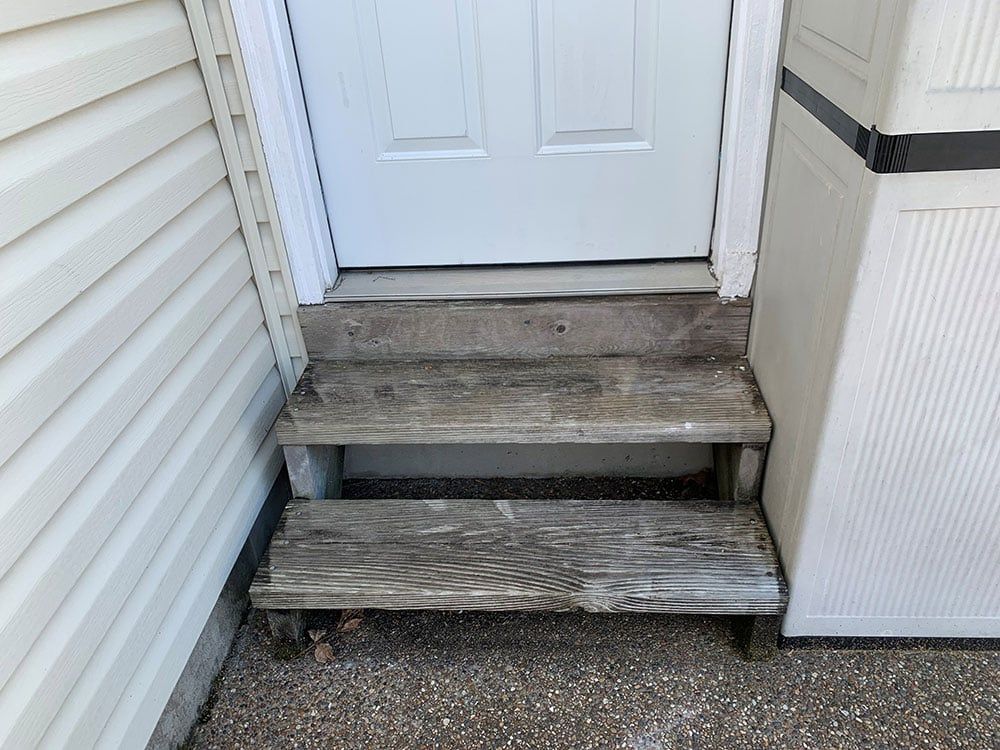 Door with weak steps — Foristell, MO — Master of Repair Services, LLC