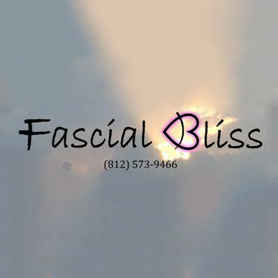Logo for Fascial Bliss, featuring stylized text and an eye symbol.