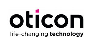 Oticon logo: Black 