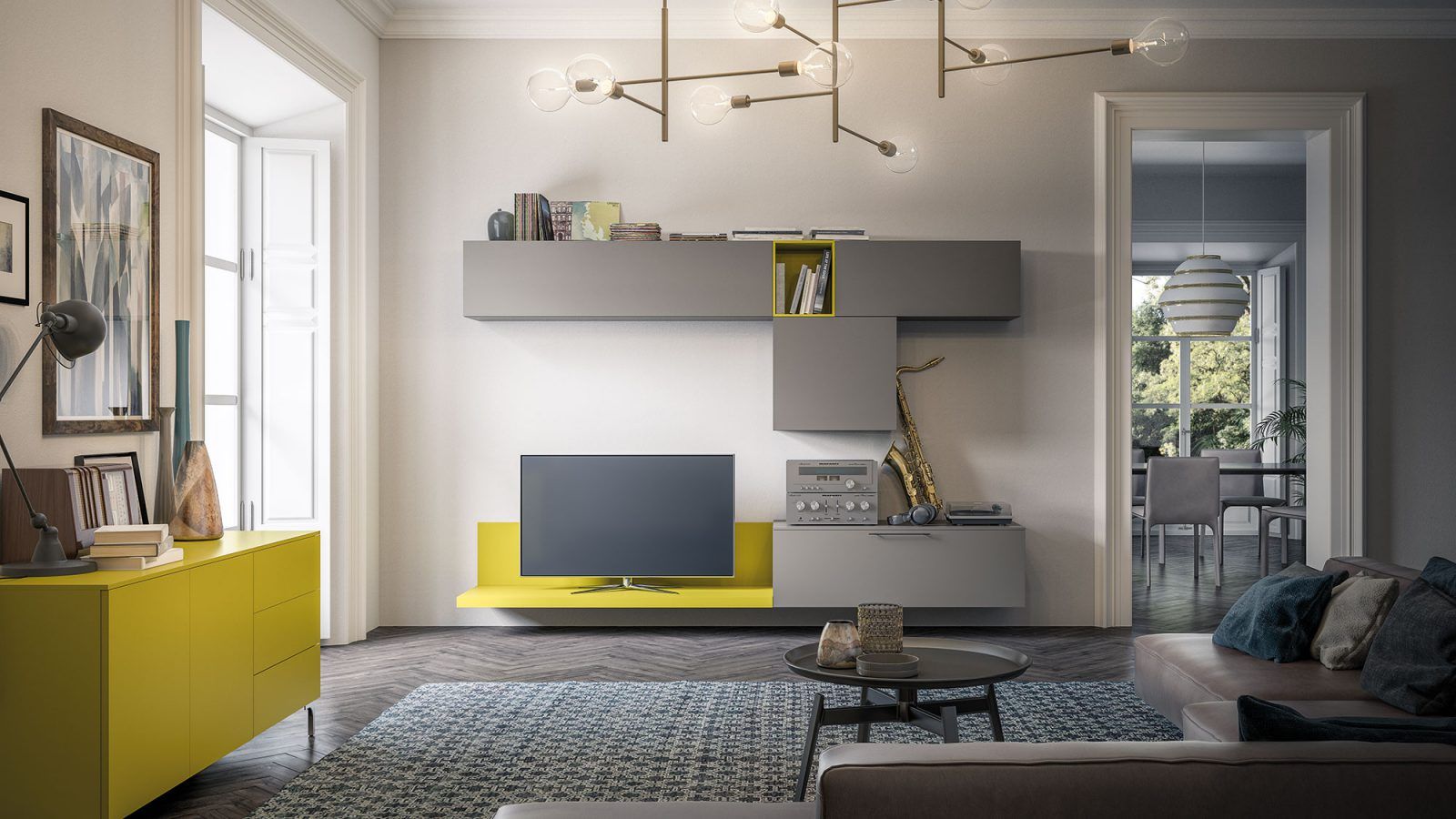 Panoramica di una zona giorno