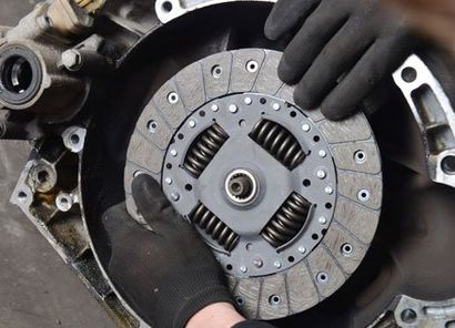 Clutch plate cleaned and repaired
