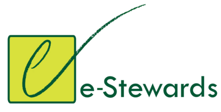 A green and yellow logo for e-stewards