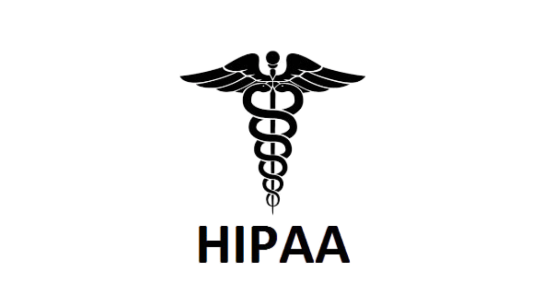 The hipaa logo is a caduceus with wings and snakes.