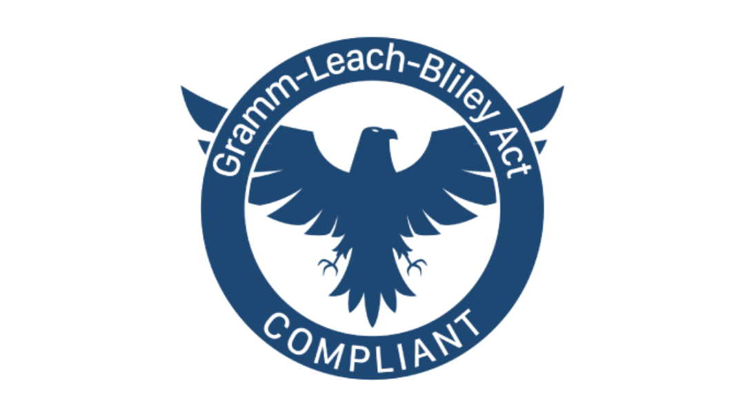 A logo for gramm-leach-billey act compliant