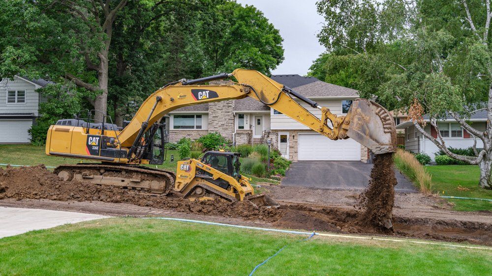 Site Grading With Excavation — Chaska, MN — Kusske Construction Company