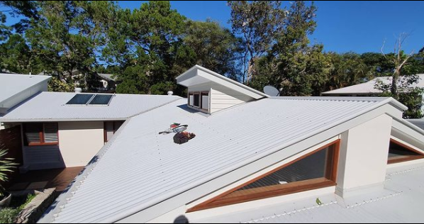 A completed re-roofing job in Byron Bay - Cape Byron Plumbing