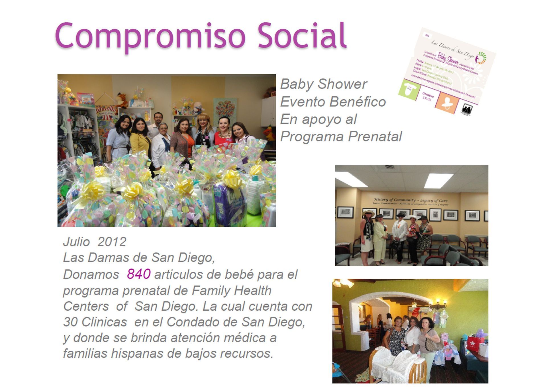 Una página que dice compromiso social