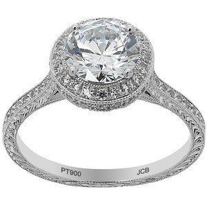 Round Stone Ring Small Diamond Details — Diamandel Diamonds — Allen, TX