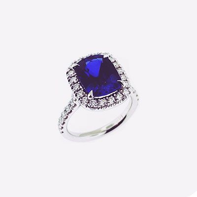 Blue Stone Ring — Diamandel Diamonds — Allen, TX