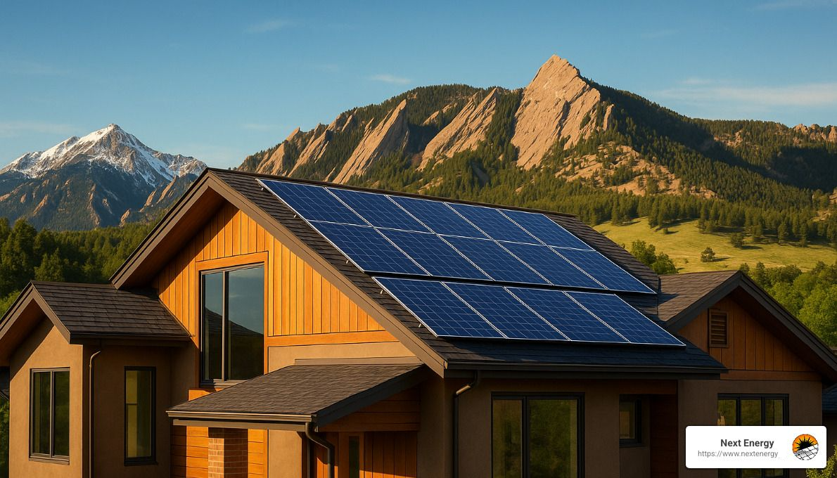 solar panels on colorado home - solar panel cost colorado