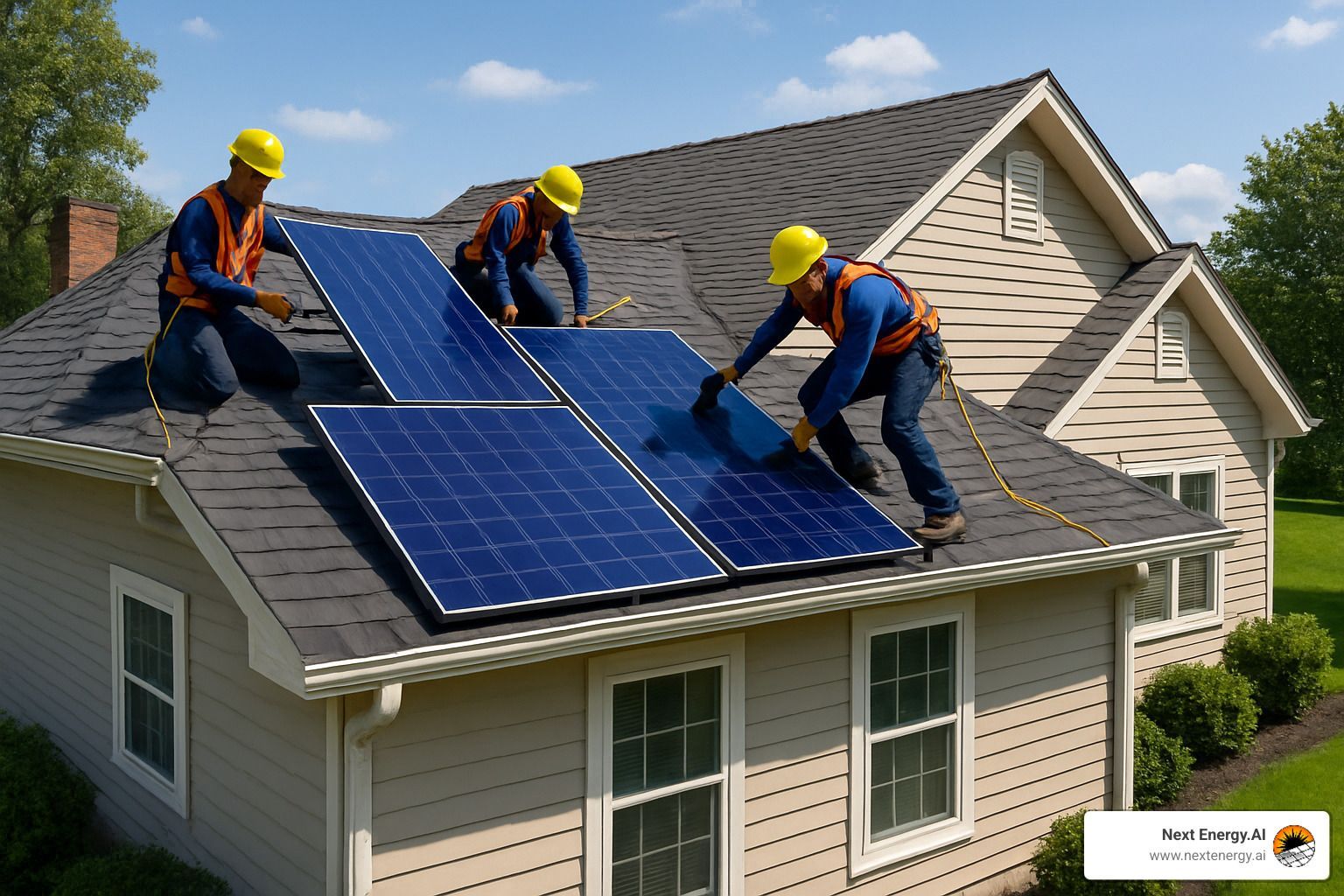 solar panel installation on home roof - solar power installation price