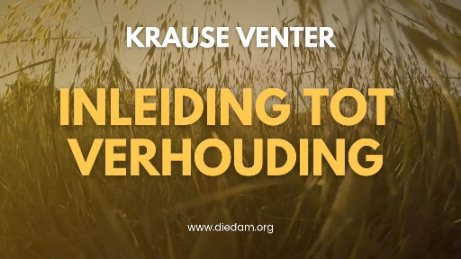 Inleiding tot Verhouding
