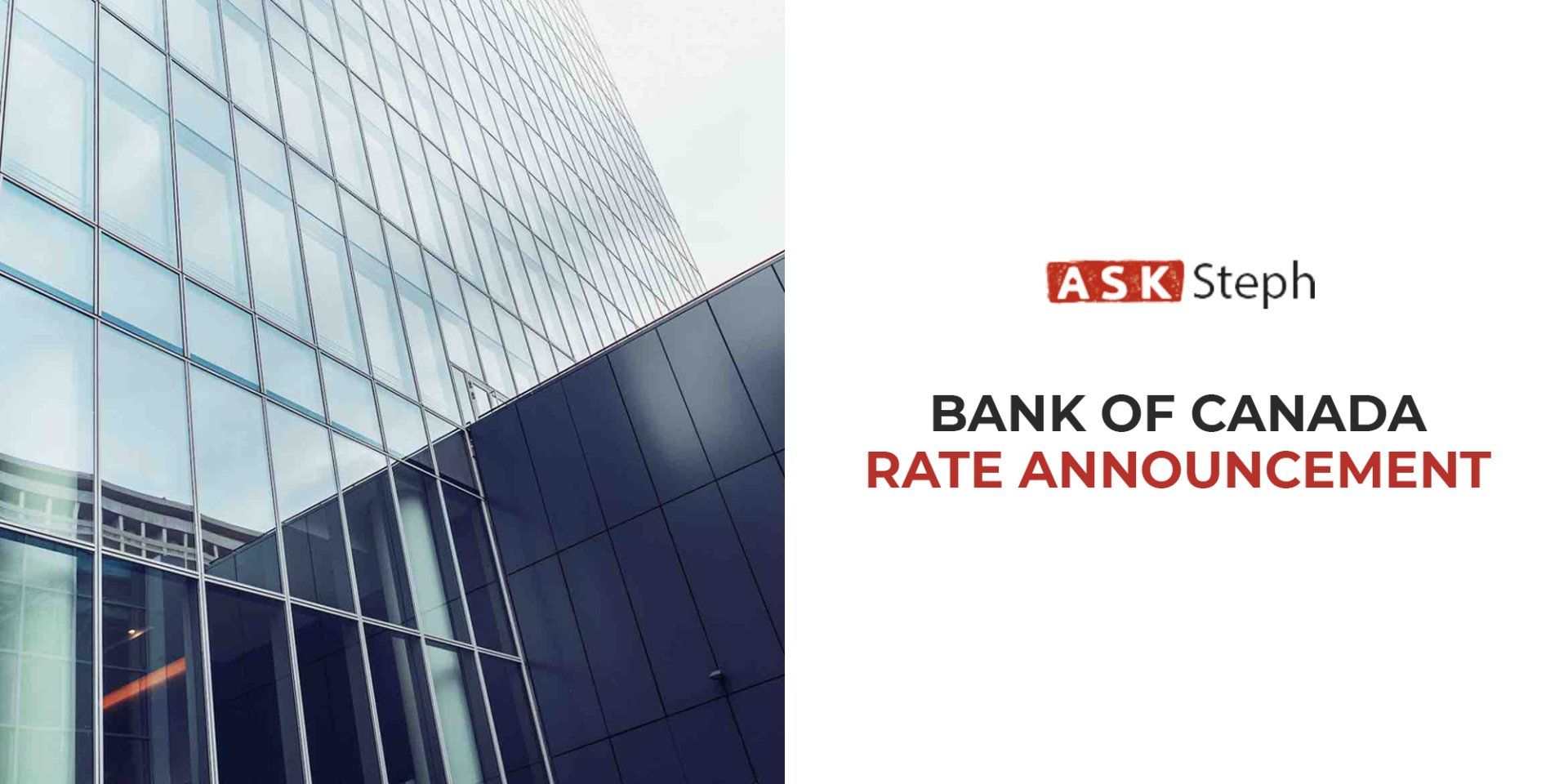 next bank of canada rate announcement 2024 september