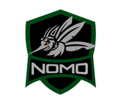 A logo for a company called nomo with a mosquito on it