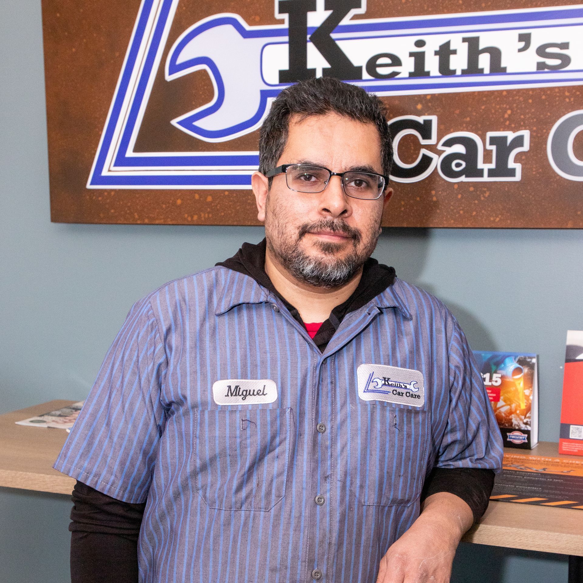 Miguel C at Keith's Car Care in Oswego, IL