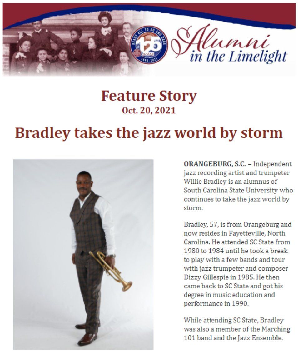 Willie Bradley TRUMPETER WITH HEART N SOUL