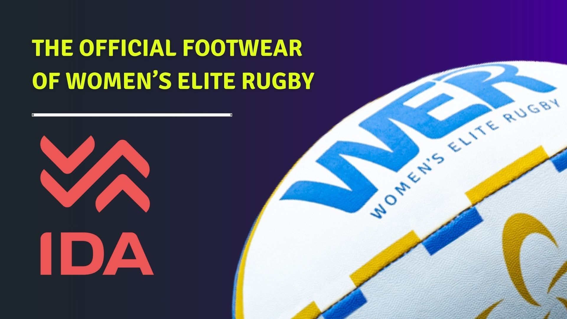 The official footwear of women 's elite rugby ida